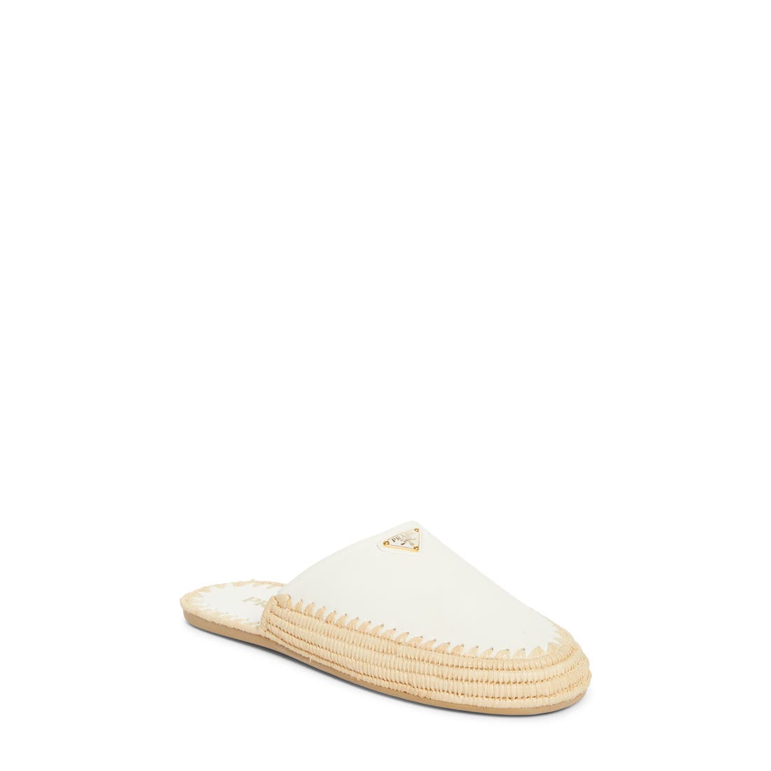 Prada Sabot Raffia Mule