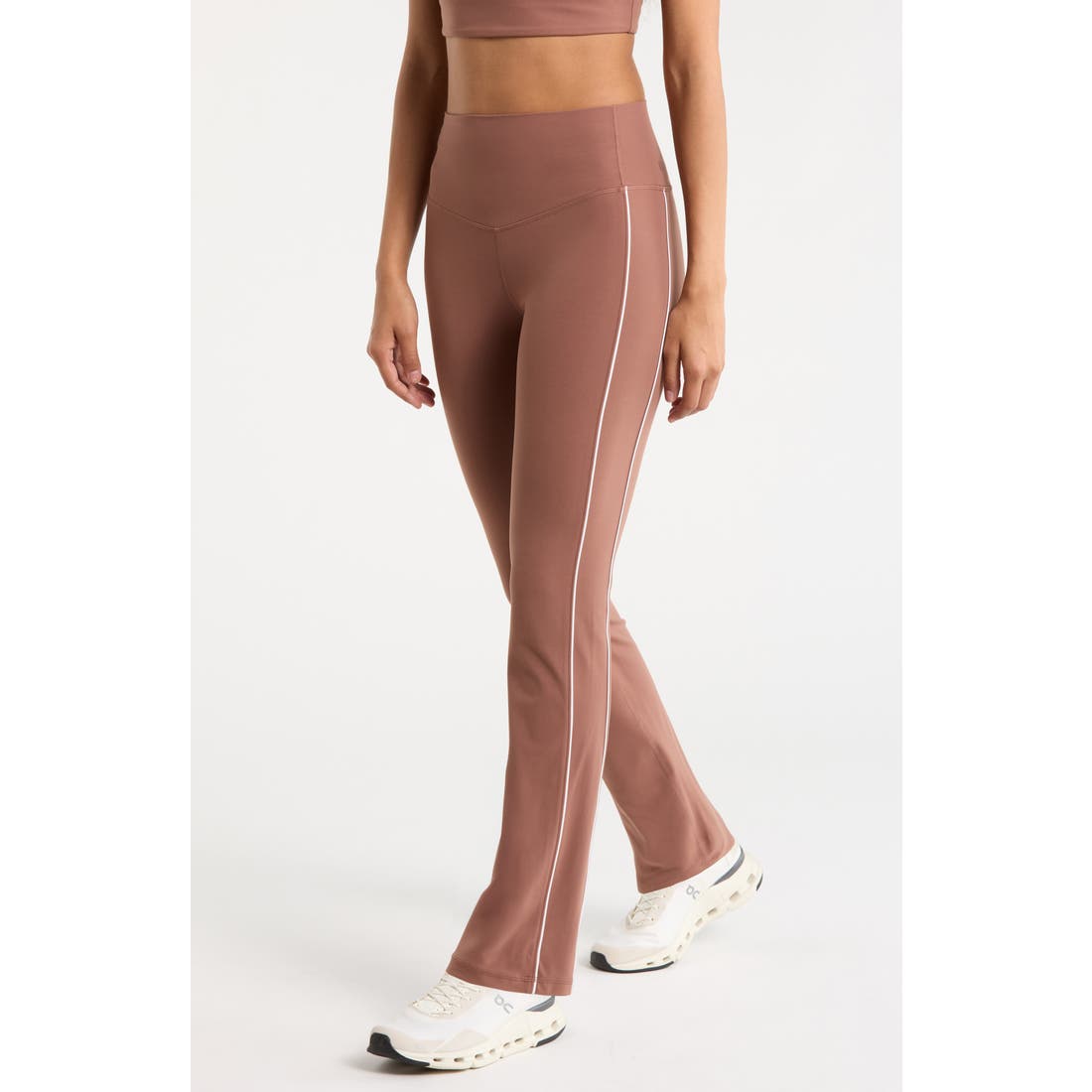Zella Studio Luxe Piped Bootcut Leggings