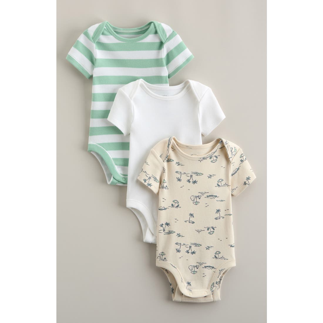 Nordstrom Grow With Me 3-Pack Assorted Bodysuits
