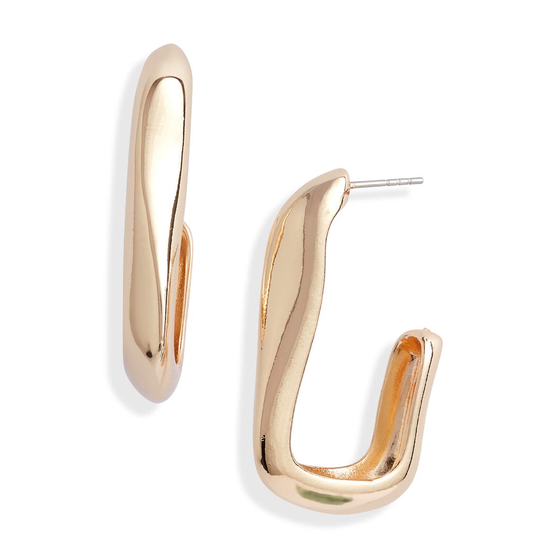 Open Edit Organic Hoop Earrings