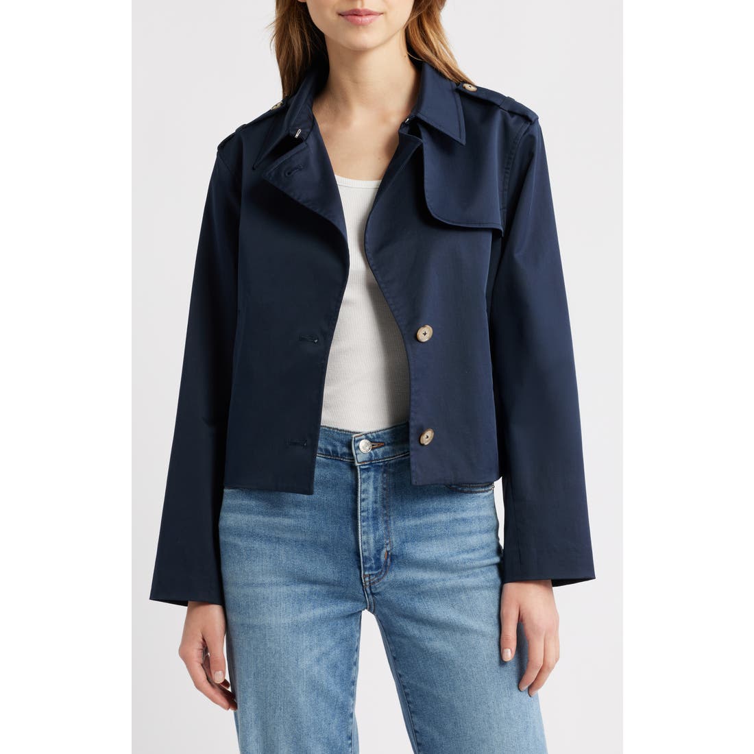 Frame Short Trench Jacket