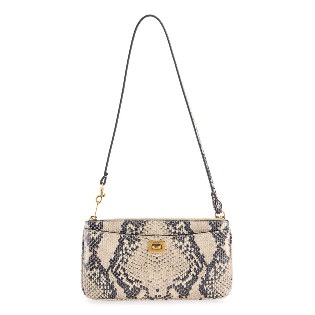 Balenciaga Rodeo Python Print Leather Bag