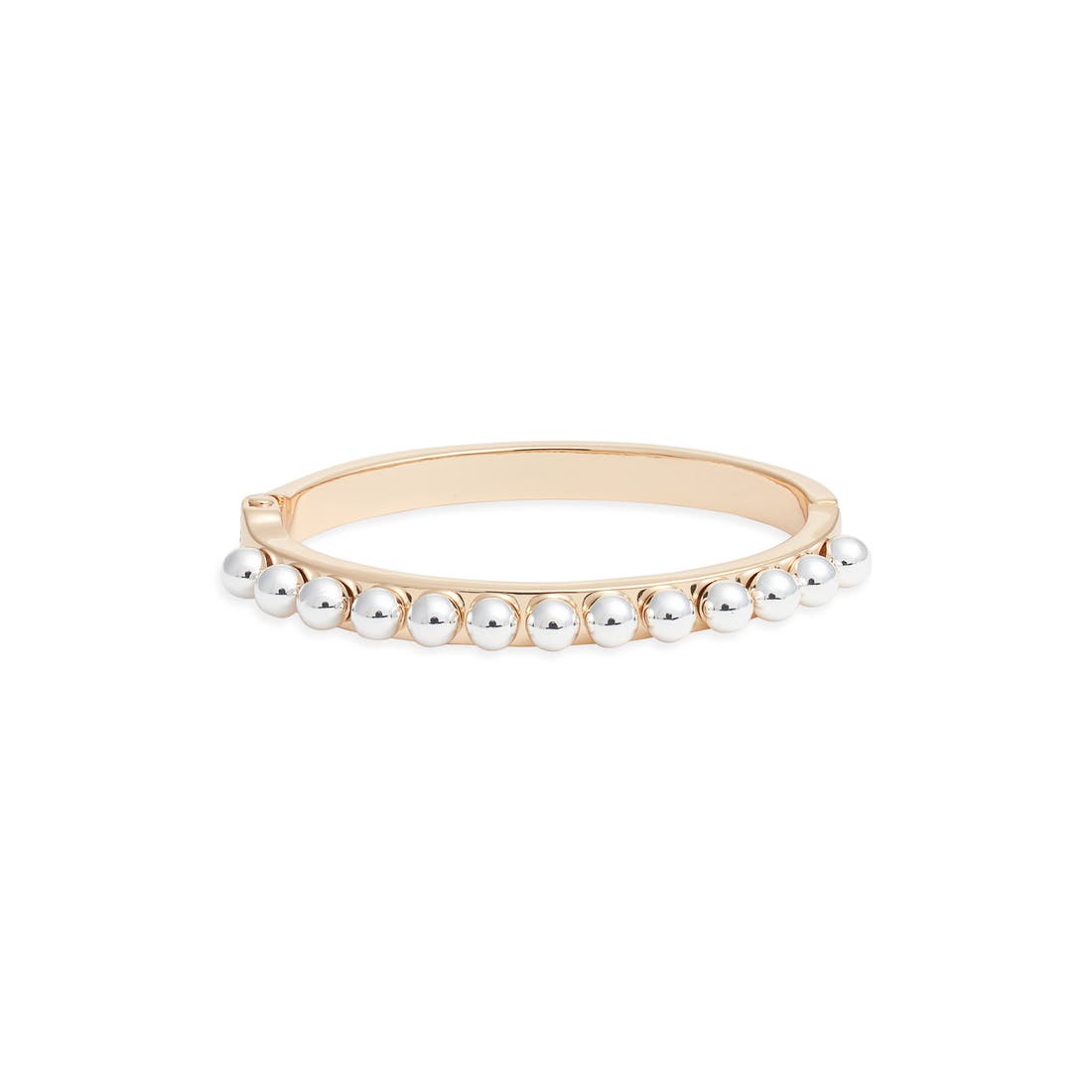 Open Edit Metal Orb Hinge Bracelet