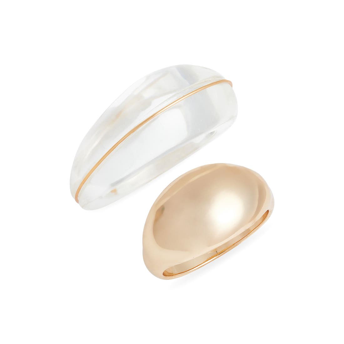Open Edit Set of 2 Statement Rings