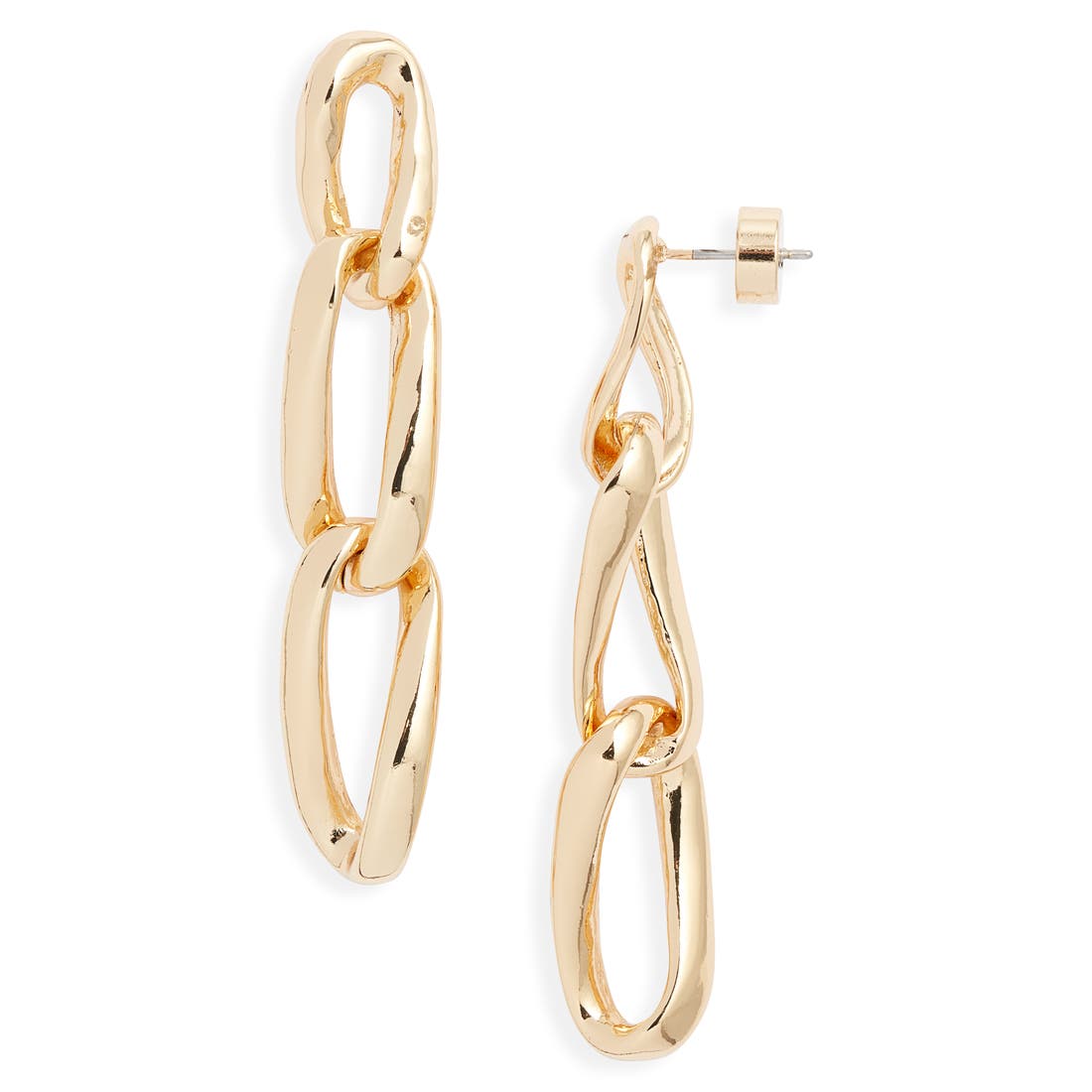 Nordstrom Curb Chain Linear Drop Earrings