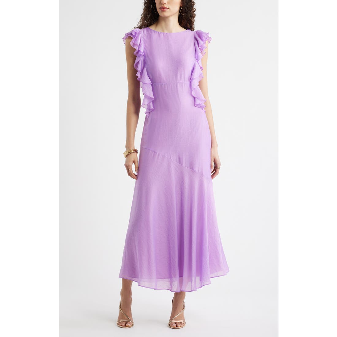 Chelsea28 Flutter Sleeve Maxi Dress