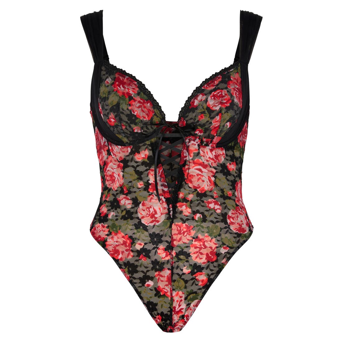undefined SAVAGE X FENTY Sinful Rose Lace Teddy available now at