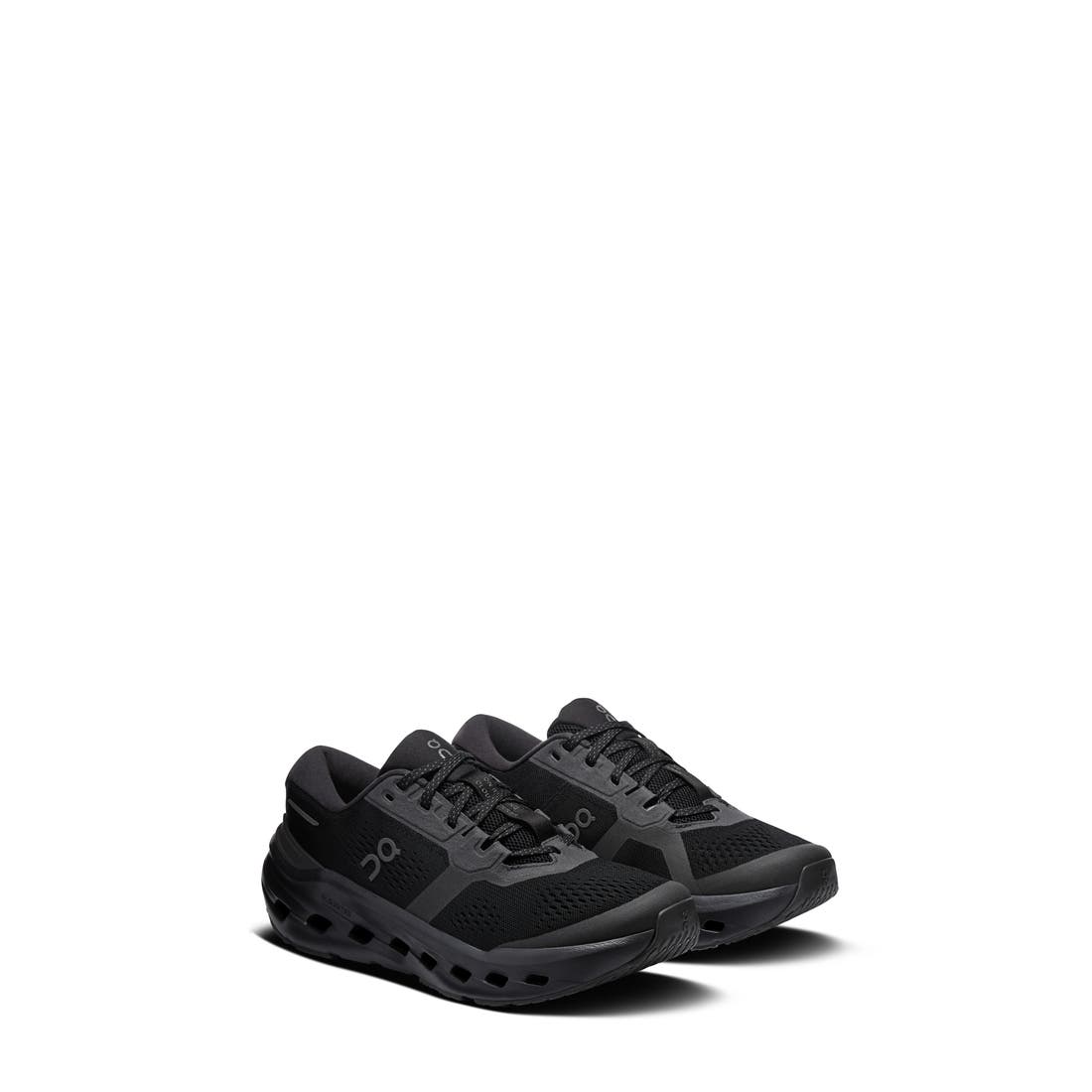 On Cloudrunner 3 Running Shoe in Black/black