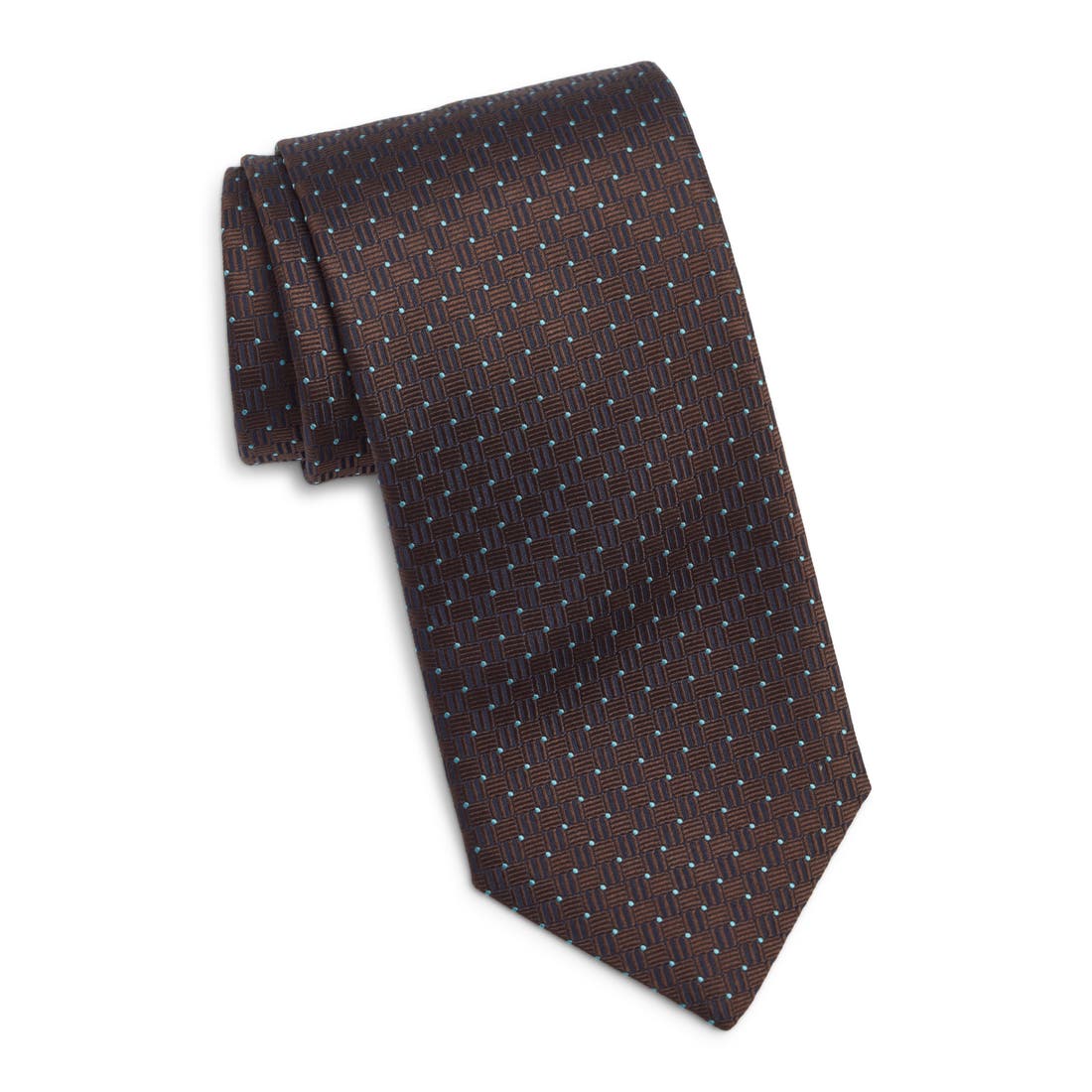 Canali Geometric Silk Tie