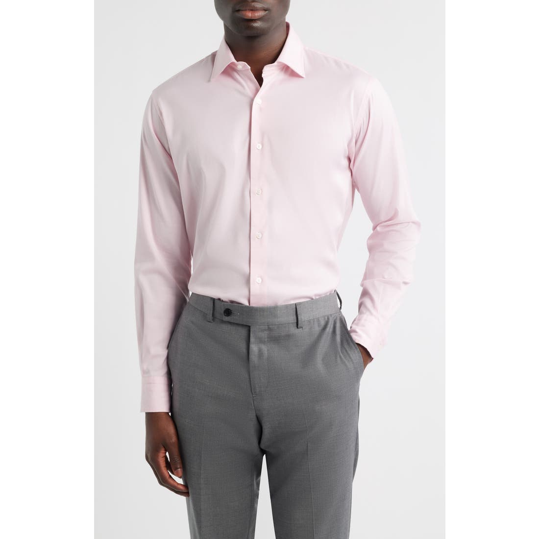 Peter Millar Campbell Perfect Pinpoint Regular Fit Button-Up Shirt