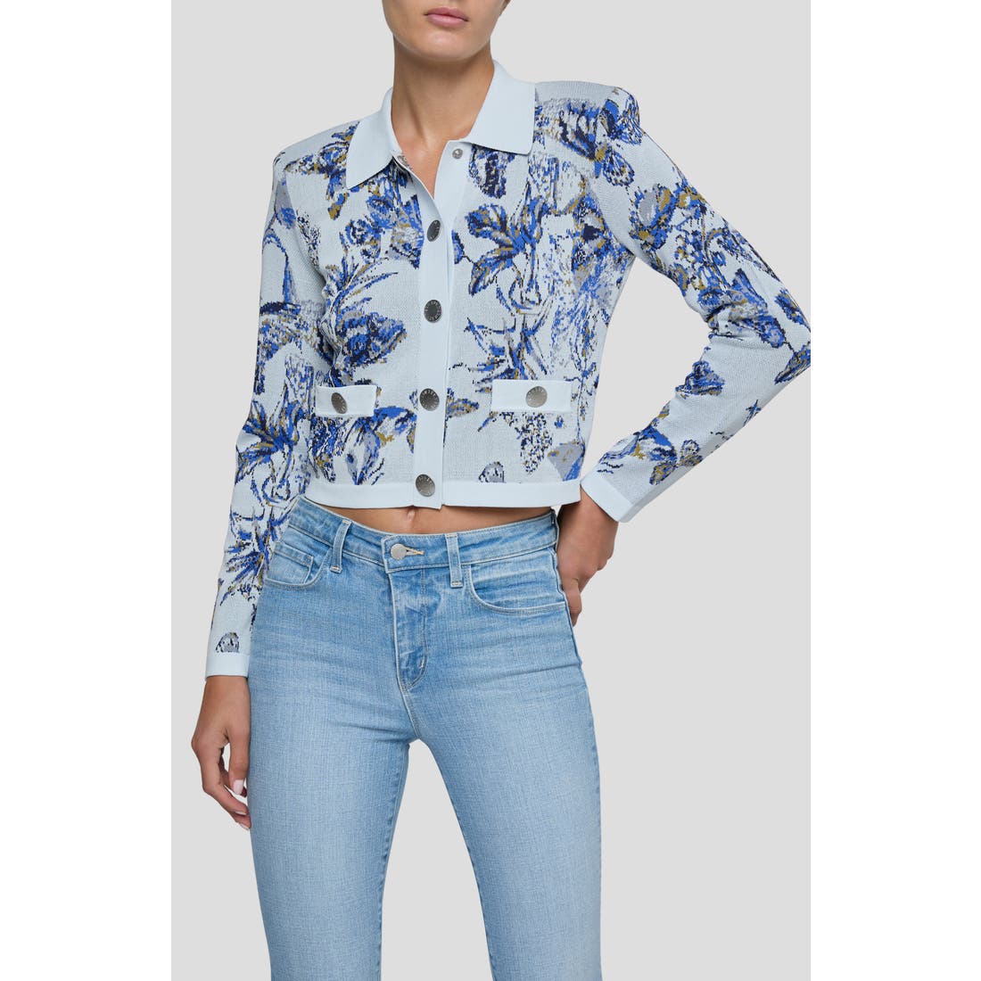 L'agence Osiris Jacquard Knit Jacket