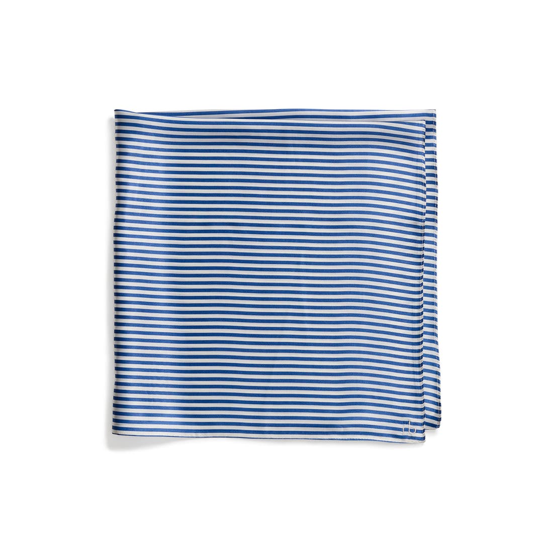 Rag & Bone Gail Stripe Silk Scarf in Blue/white