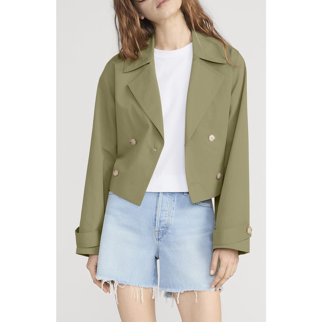 Frame The Uniform Short Trench Coat