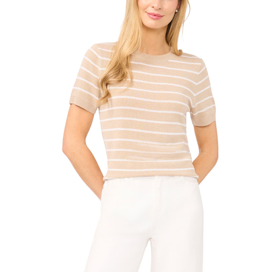 Halogen(r) ) Stripe Crewneck Sweater