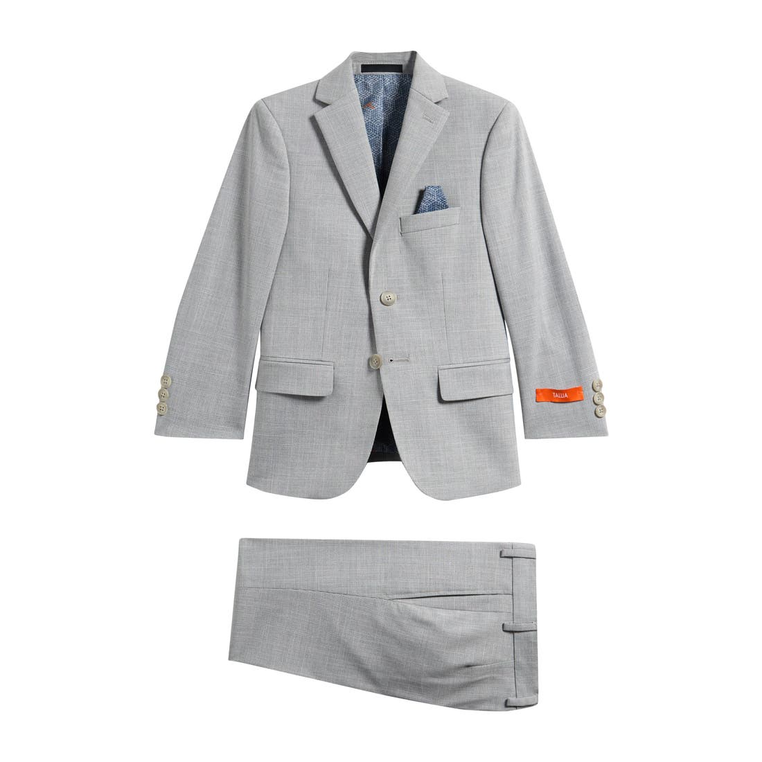Tallia Kids' Grey Check Stretch Suit