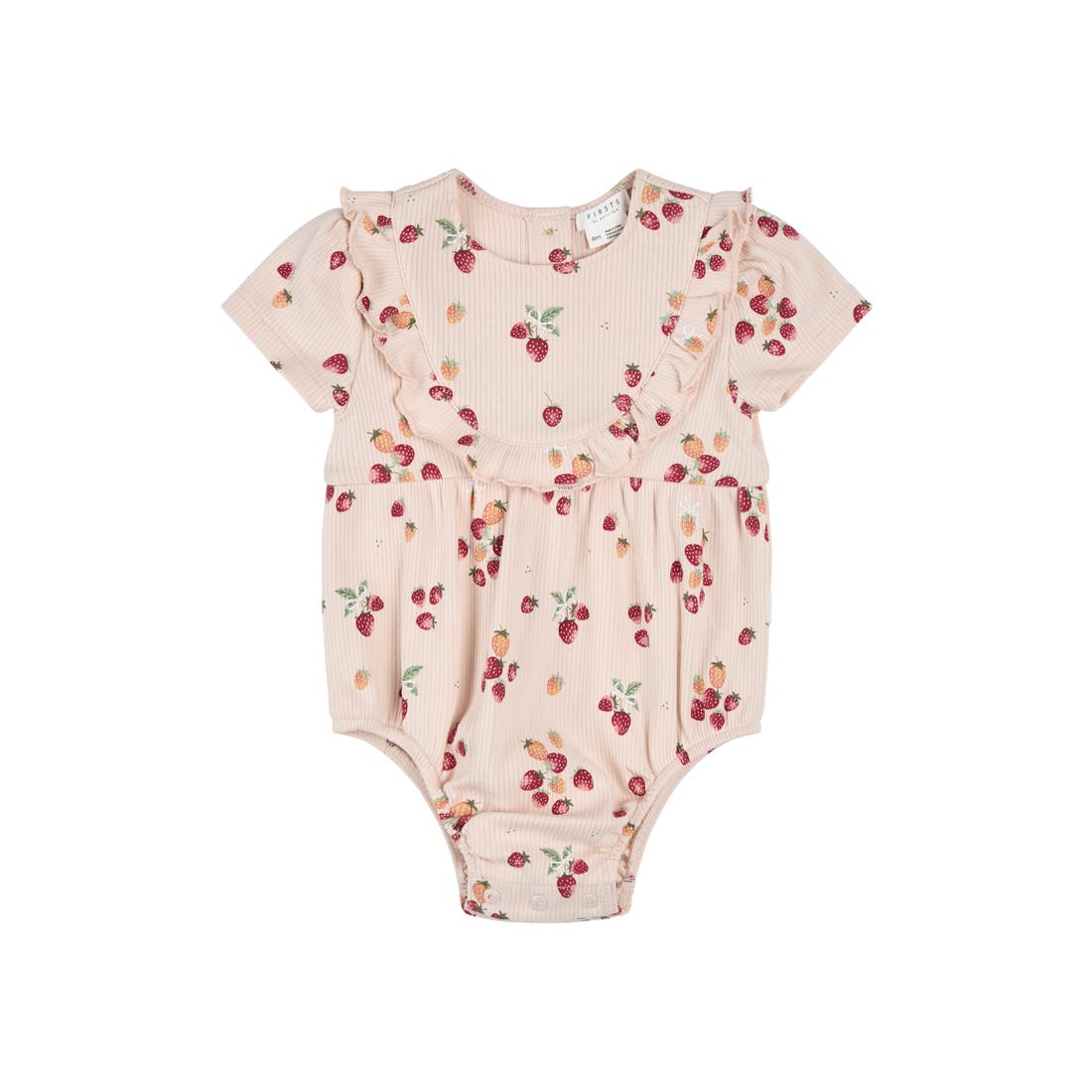 Petit Lem Strawberry Print Bodysuit