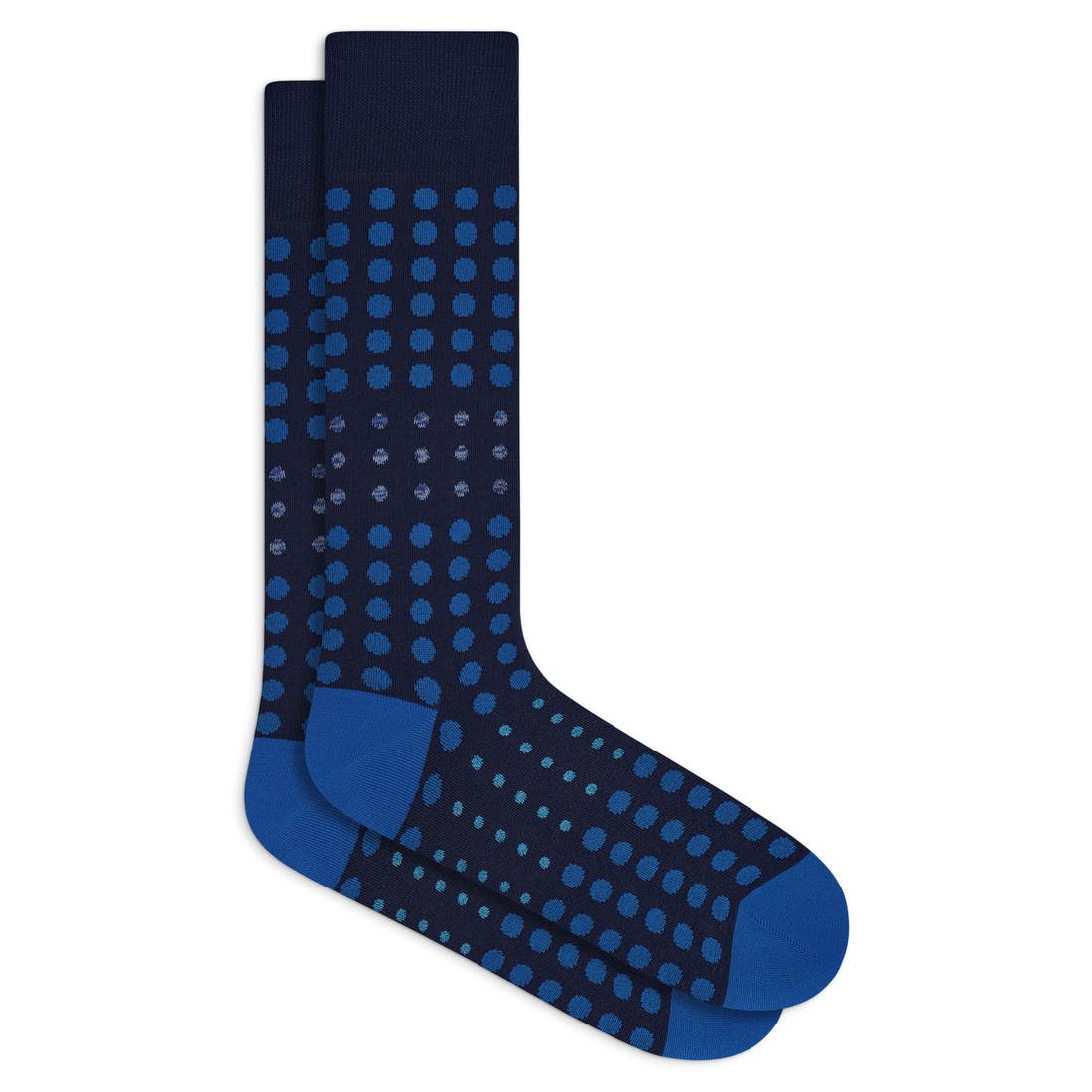 Bugatchi Polka Dot Mercerized Cotton Blend Dress Socks