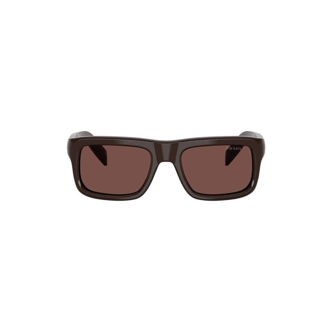 Prada 56mm Rectangular Sunglasses in Cigar/black Chocolate
