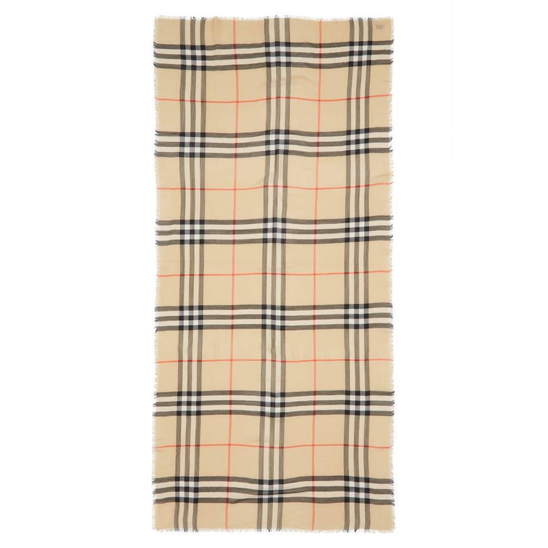 Burberry Check Wool Scarf