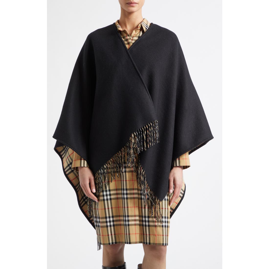 Burberry Reversible Wool Cape