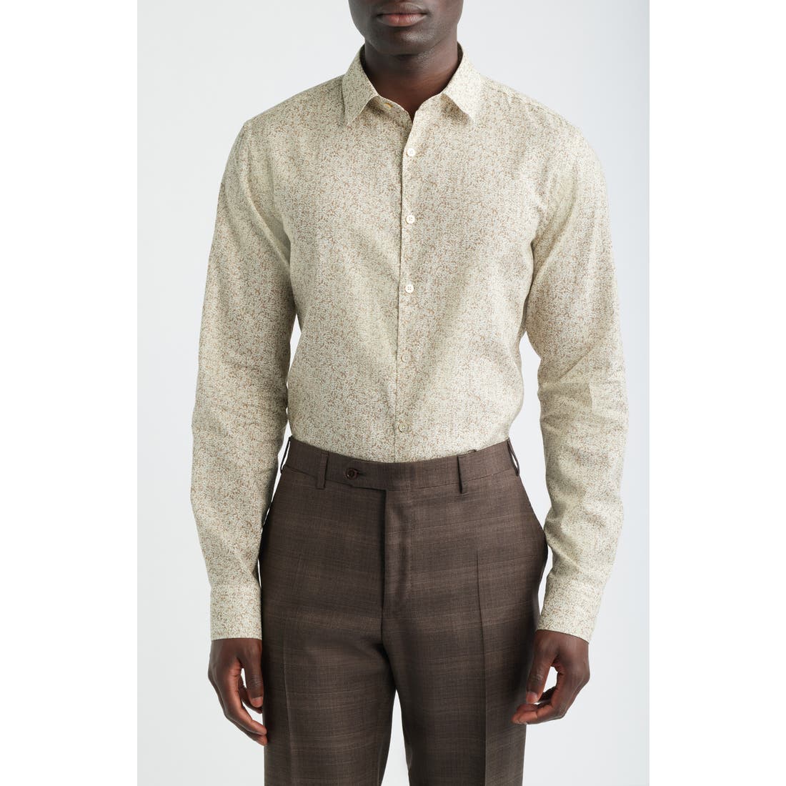 Canali Button-Up Linen & Cotton Top