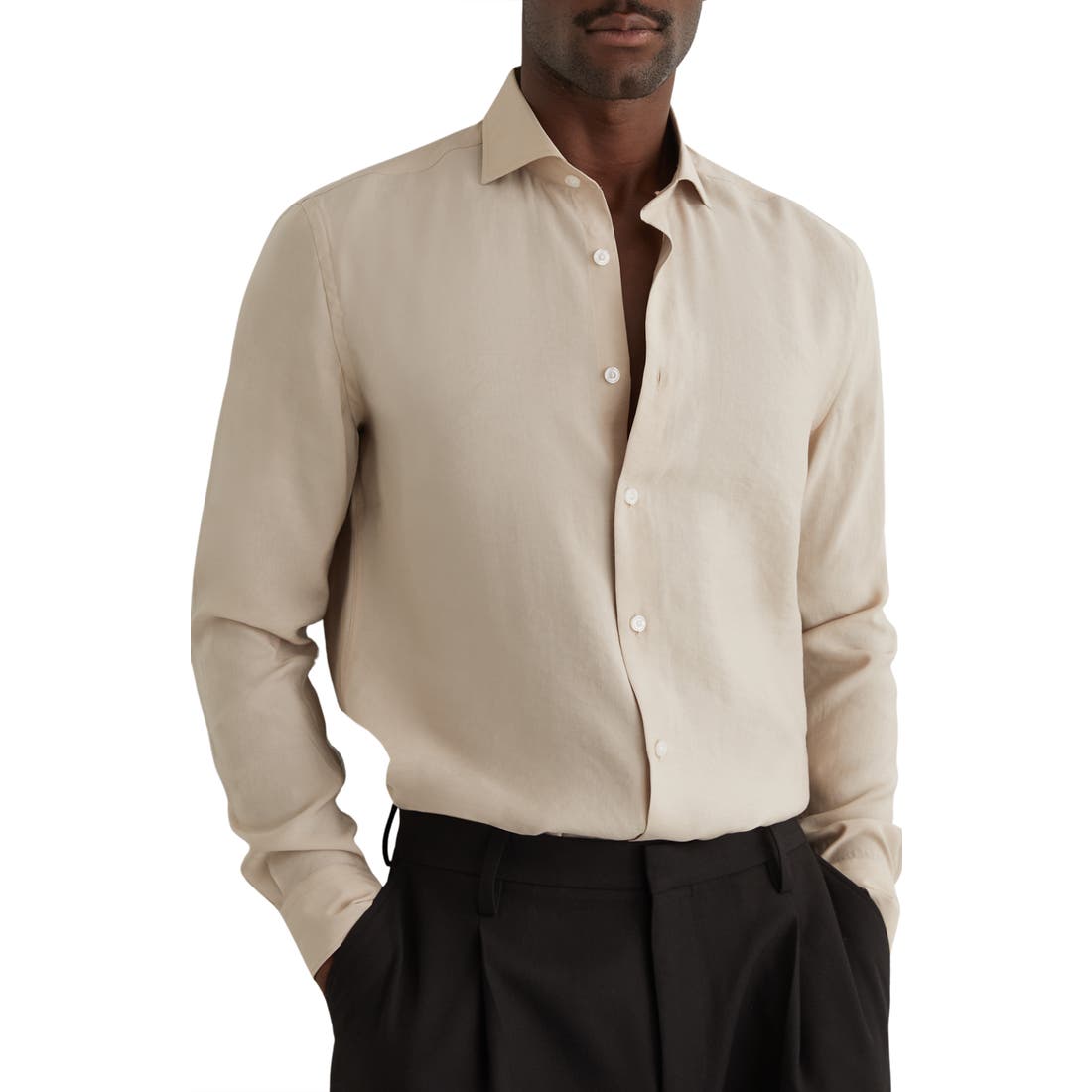 Reiss Oscar Regular Fit Button-Up Shirt