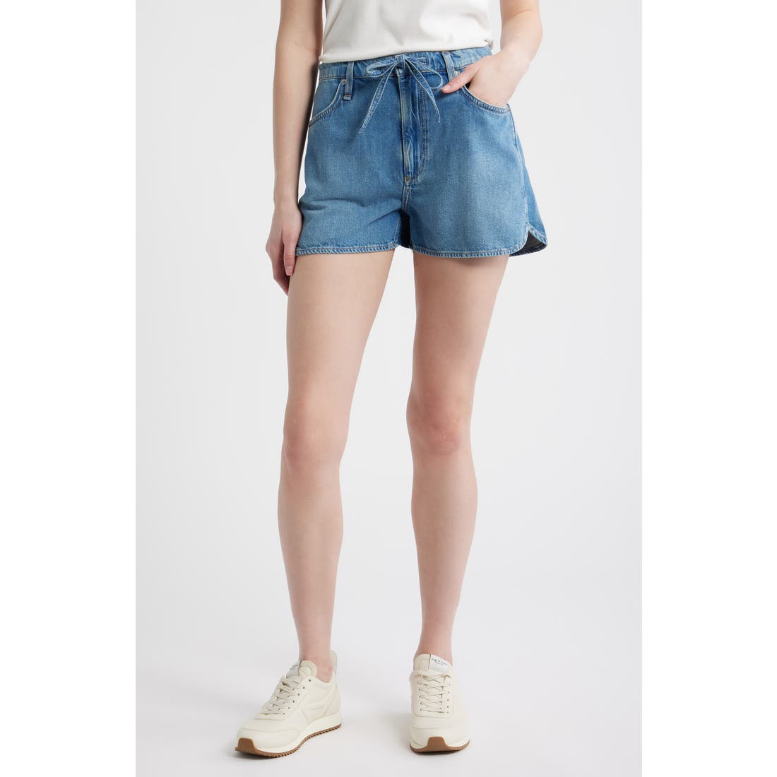 Rag & Bone Featherweight Nolan Drawstring Denim Shorts