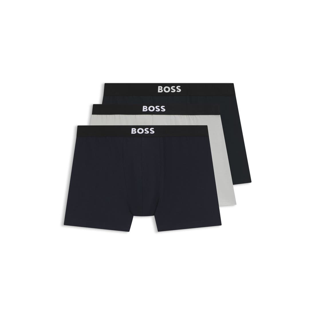 Boss Assorted 3-Pack Power Stretch Cotton Boxer Briefs