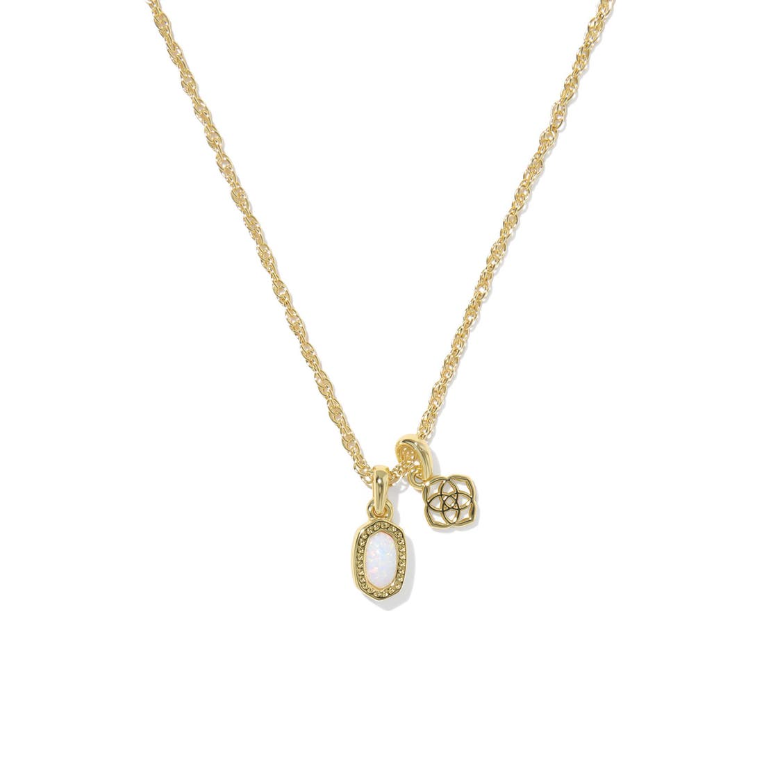 Kendra Scott Mini Elisa Dira Lab Created Opal Pendant Necklace