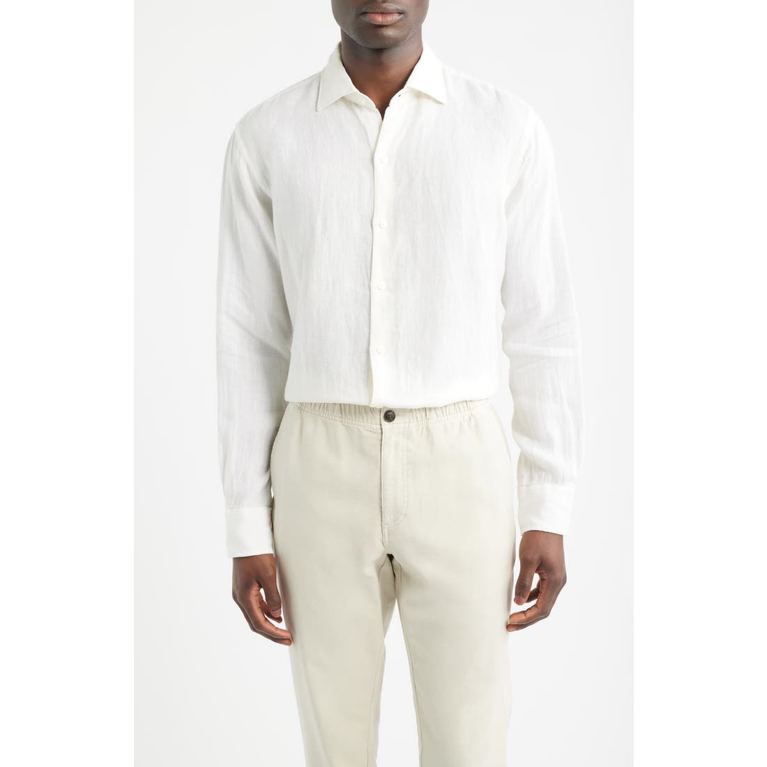 Peter Millar Shoreside Linen Button-Up Shirt