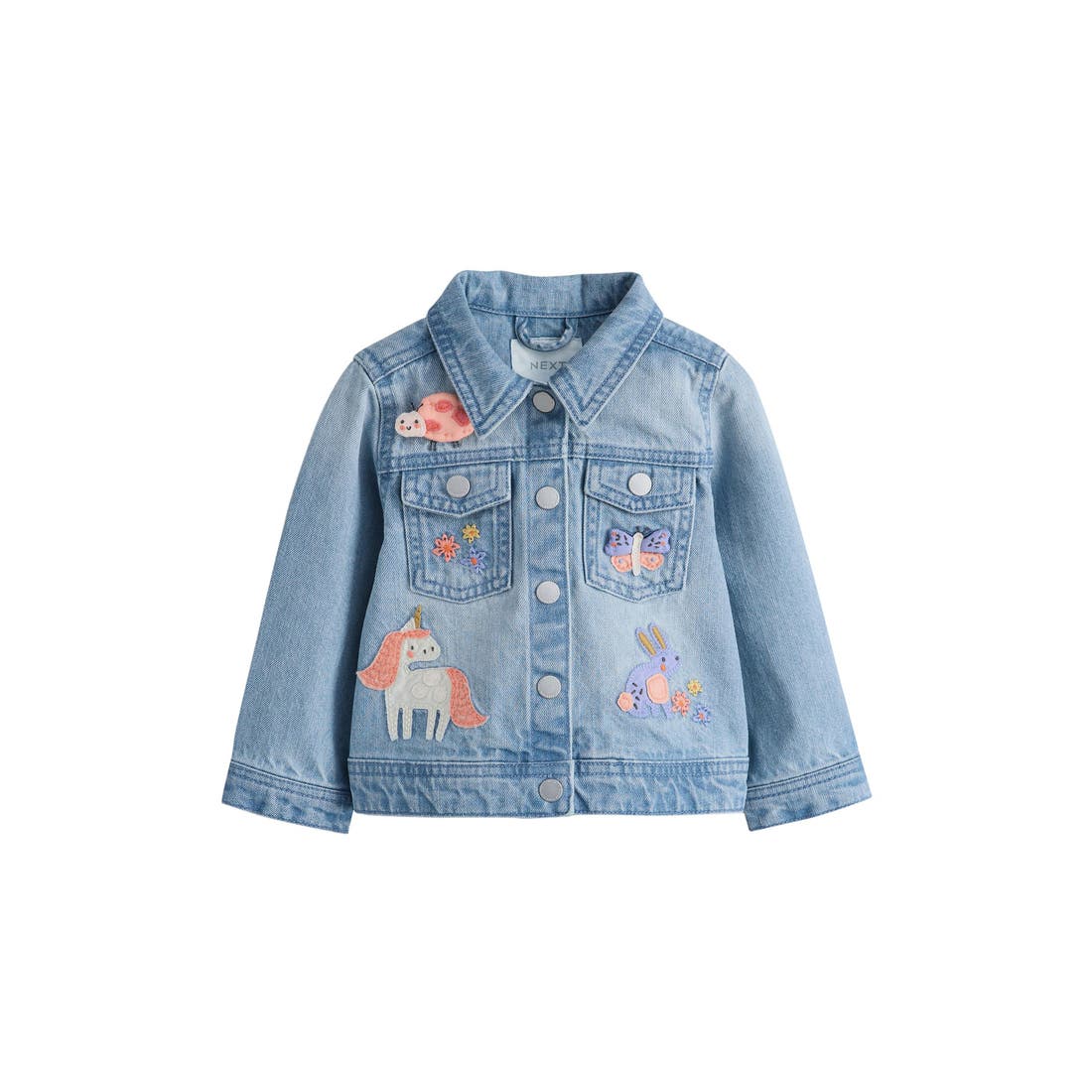 Next Kids' Embroidered Denim Jacket