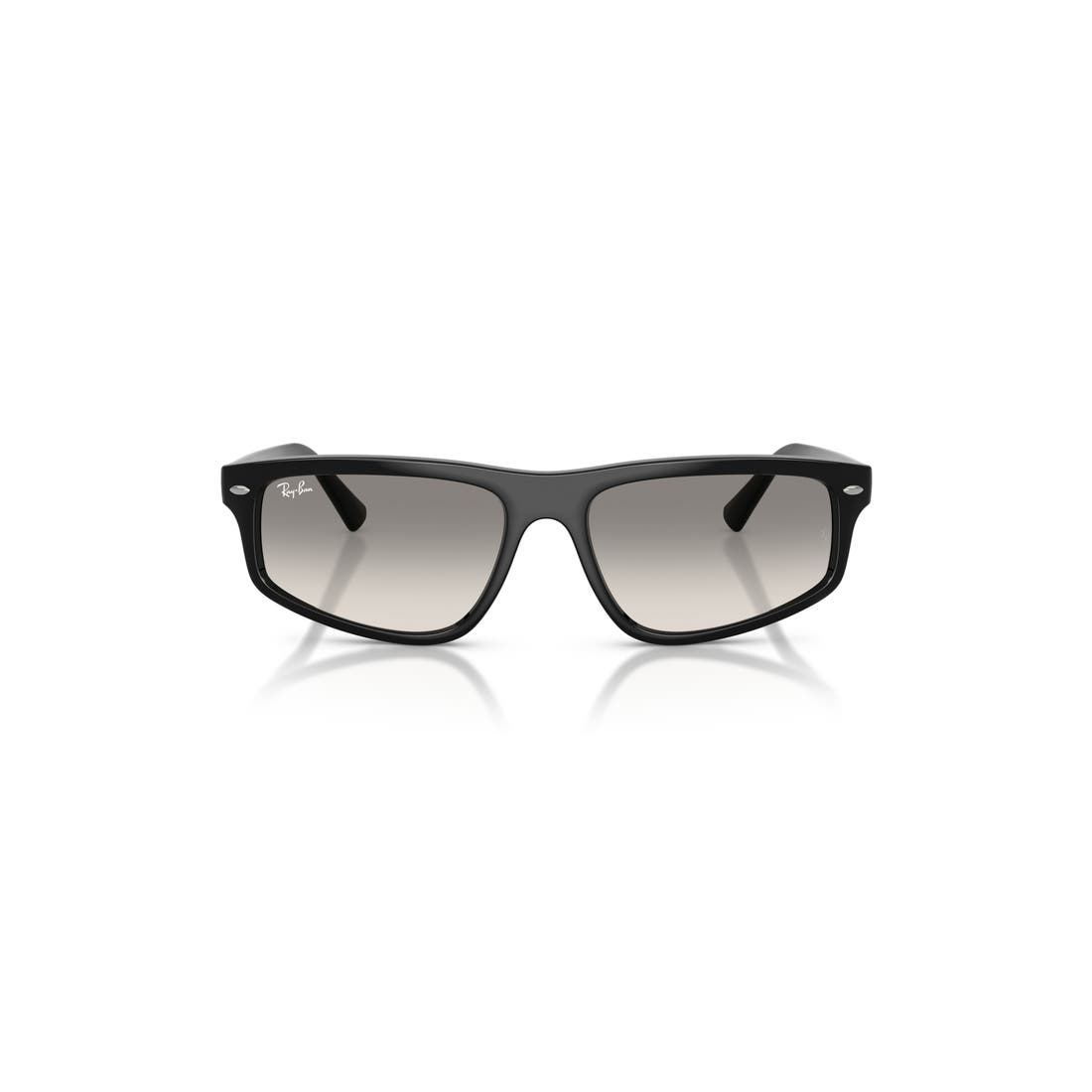 Ray-ban 59mm Gradient Geometric Sunglasses in Black/clear Gradient Grey