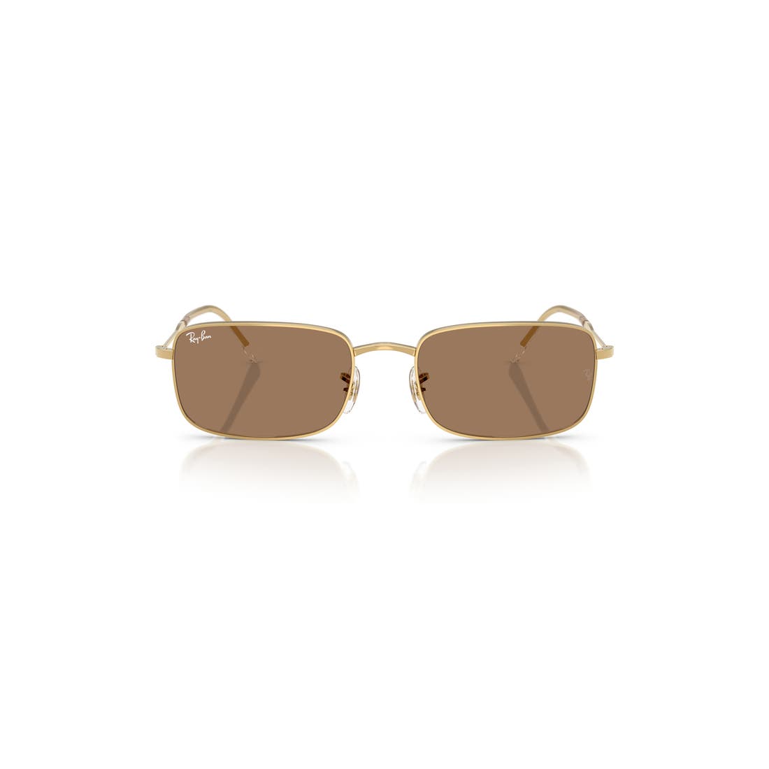 Ray-ban 56mm Rectangular Sunglasses in Arista/brown