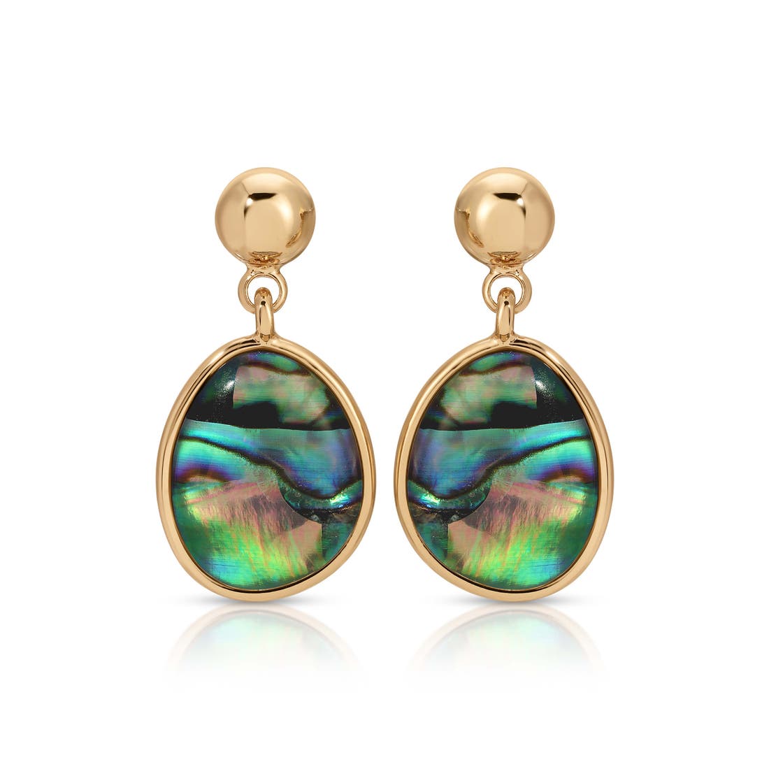 Ettika Abalone Orb Drop Earrings