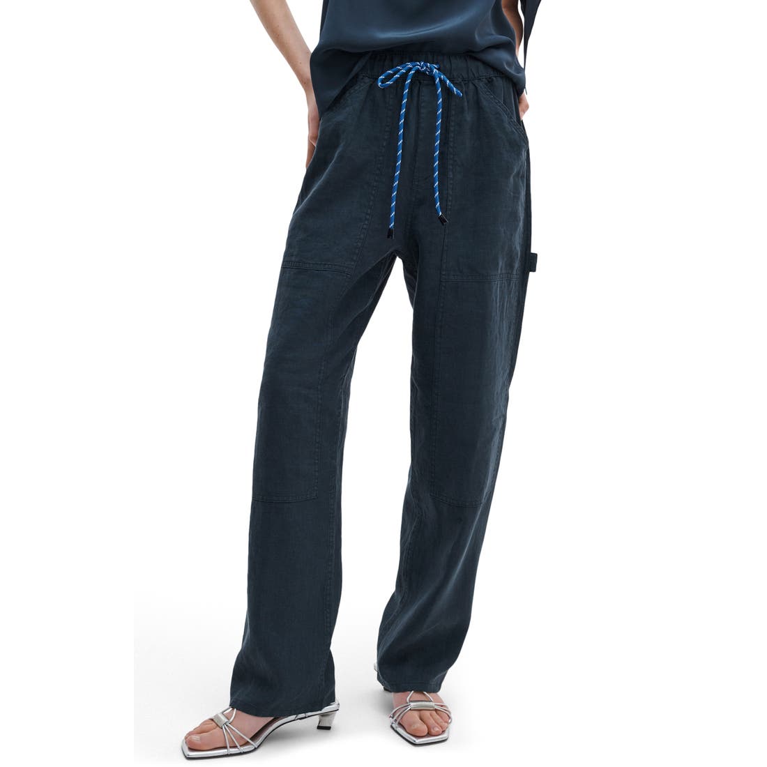 Rag & Bone Atlas Linen Drawstring Carpenter Pants