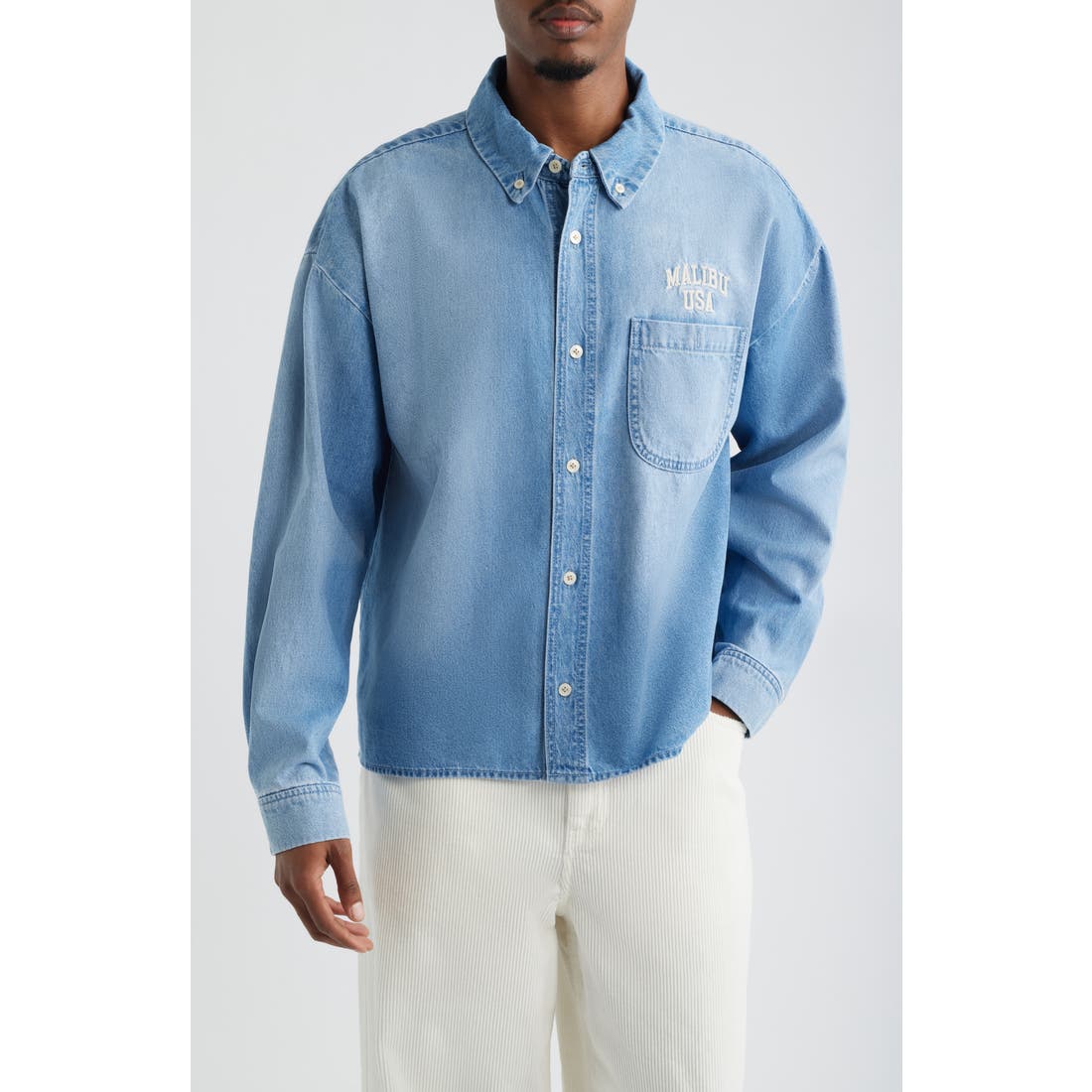 Elwood Denim Button-Down Shirt