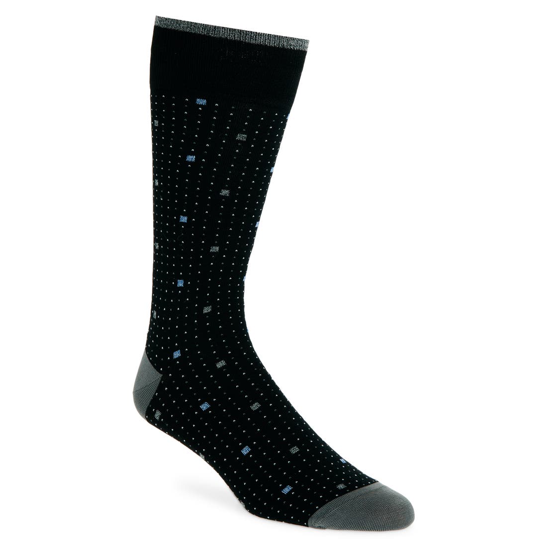 Bugatchi Geo Pattern Mercerized Cotton Blend Dress Socks