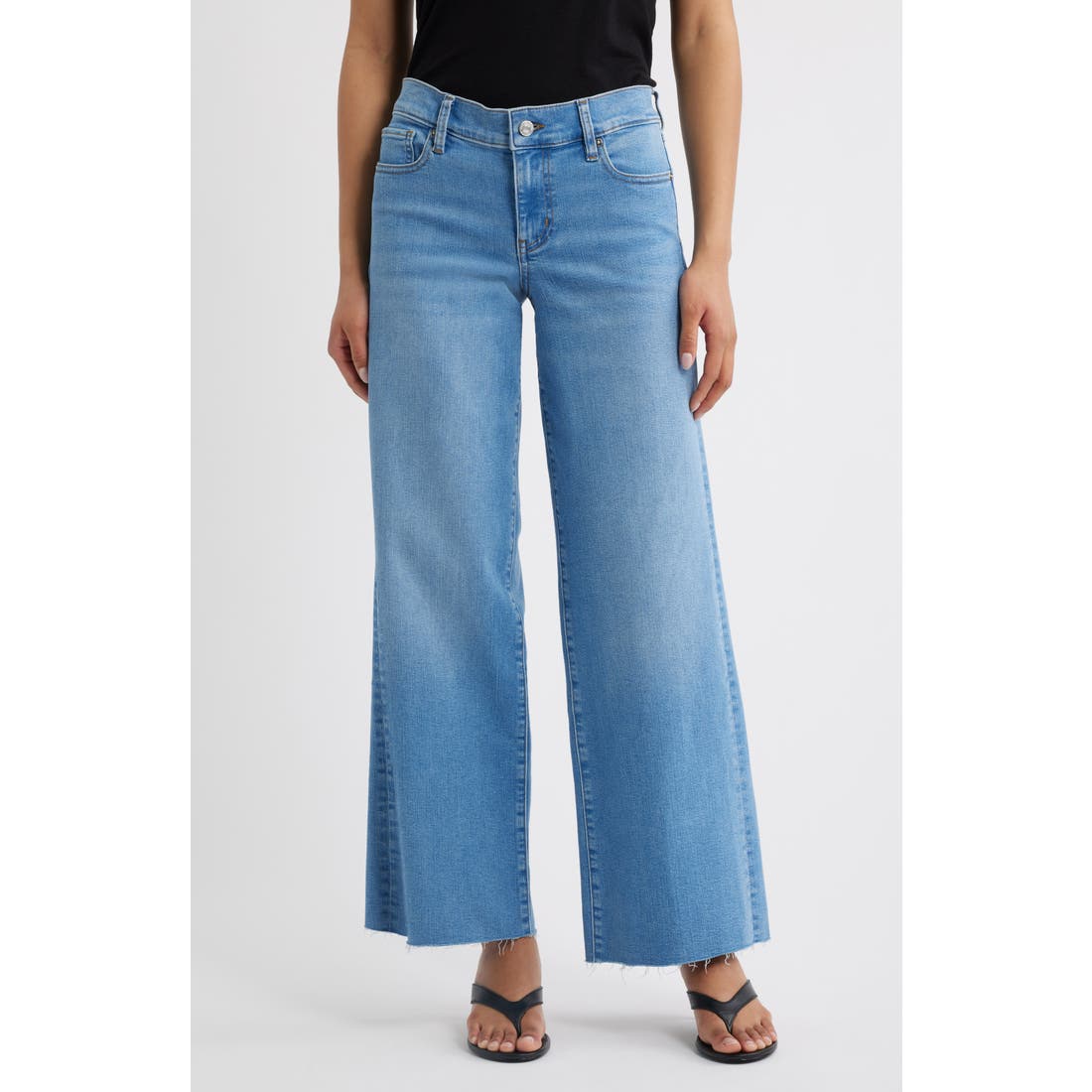 Frame Low Rise Slim Palazzo Jeans