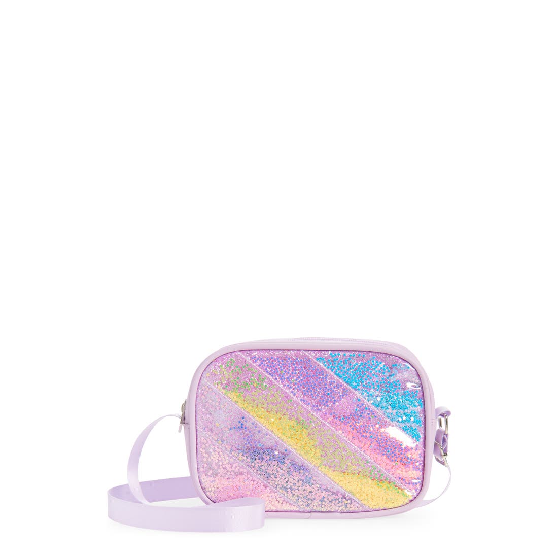 Ruby & Ry Kid's Glitter Stripe Crossbody Bag