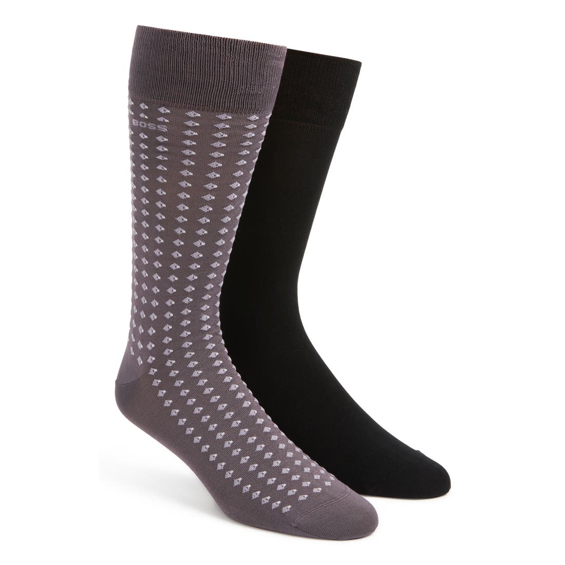 Boss Assorted 2-Pack Cotton Blend Dress Socks