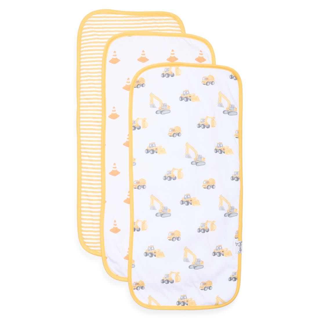 Copper Pearl Dozer Assorted 3-Pack Burp Cloths