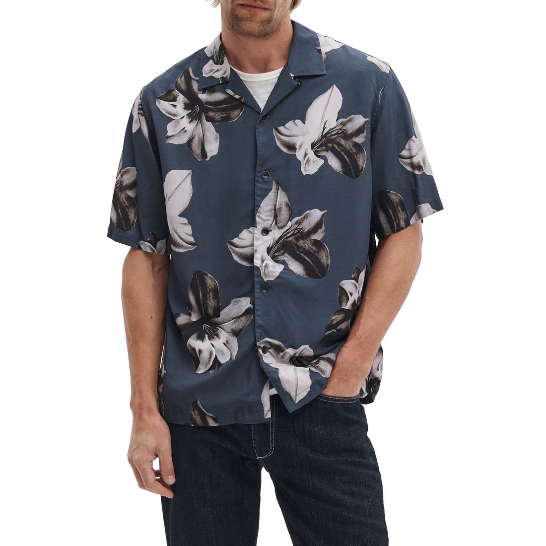 Rag & Bone Avery Floral Camp Shirt