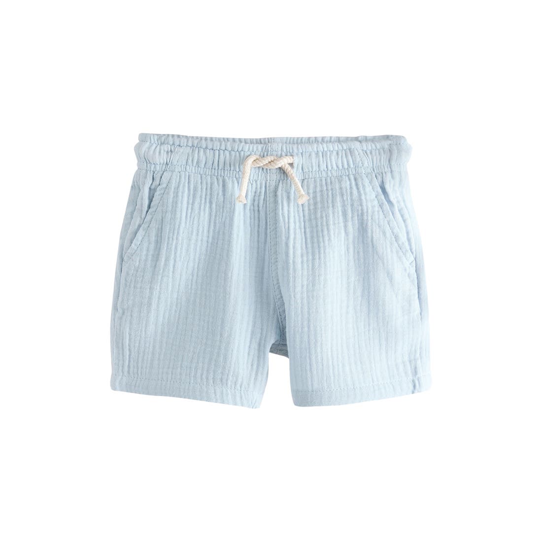 Next Kids' Textured Cotton Drawstring Shorts