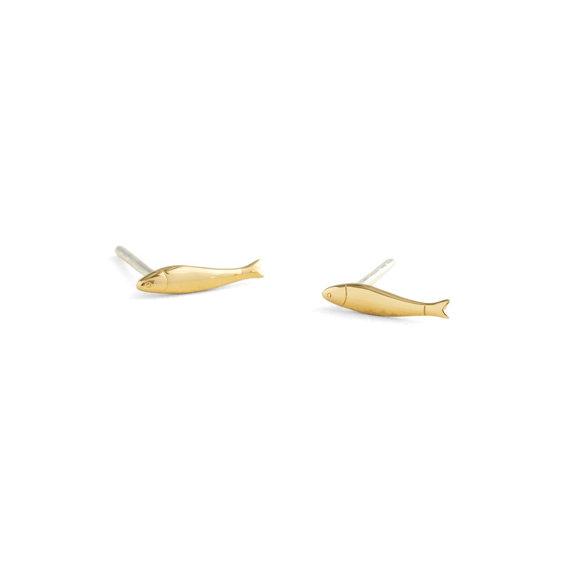 Madewell Demi-Fine Fish Stud Earrings