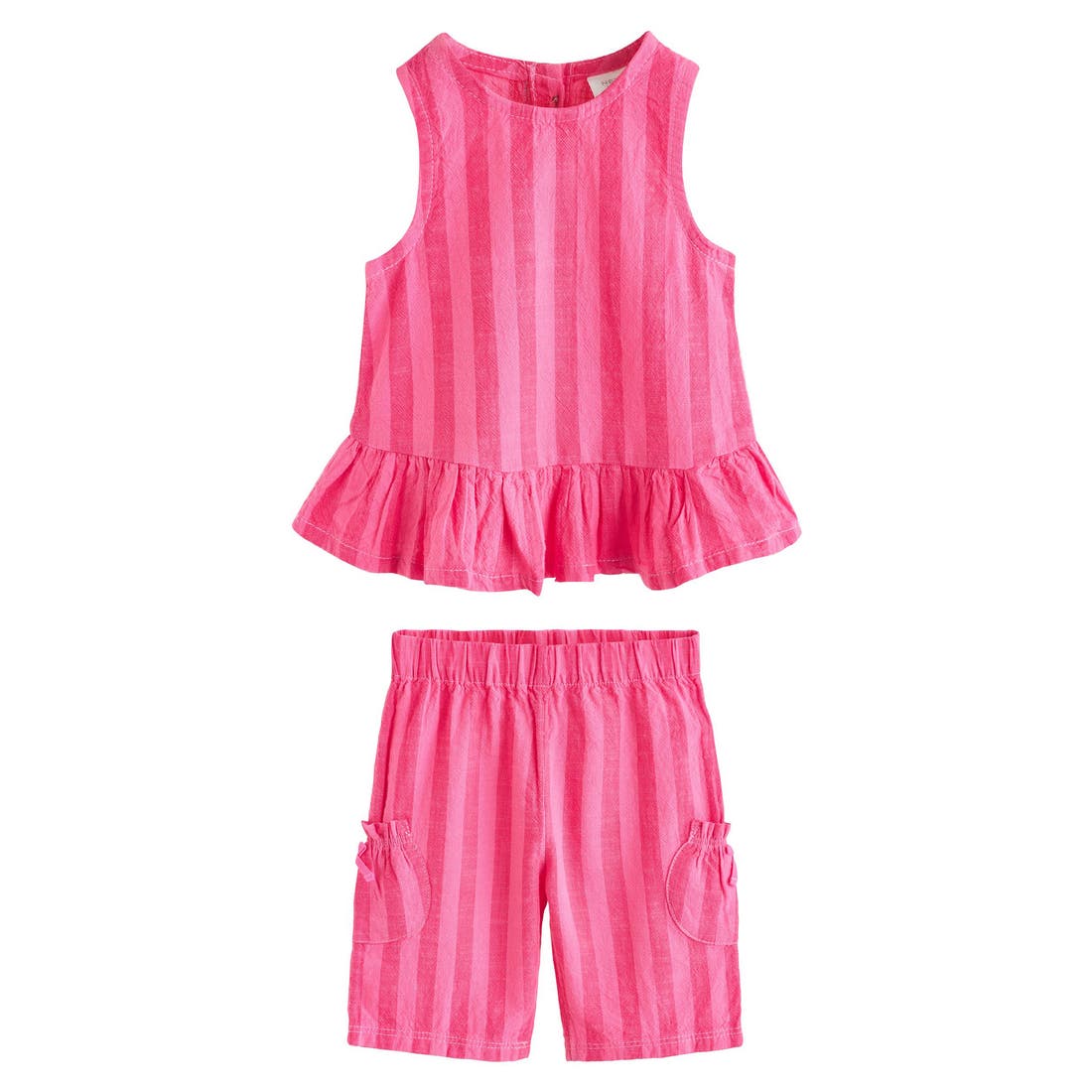 Next Stripe Peplum Top & Pants Set