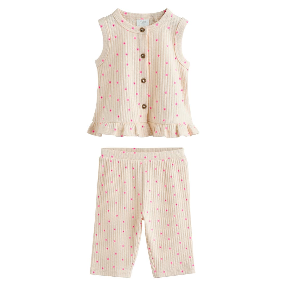 Next Kids' Ribbed Vest & Pants Set