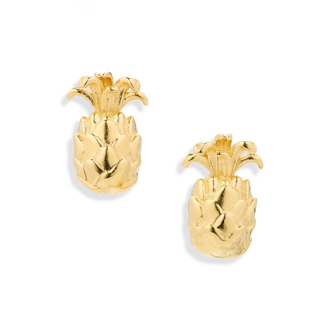 Madewell Demi-Fine Pineapple Stud Earrings