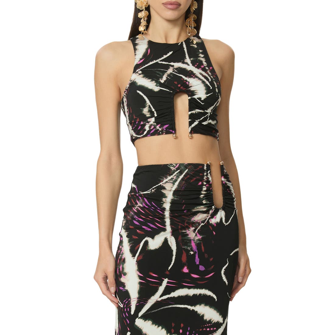 Afrm Saoirse U-Ring Crop Tank