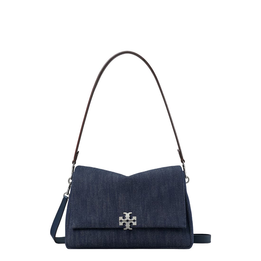 Tory Burch Charlie Denim Shoulder Bag