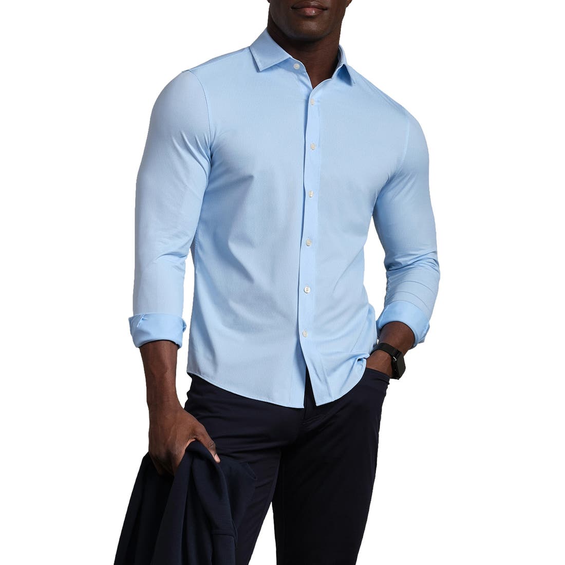 Rhone Commuter Slim Fit Button-Up Shirt